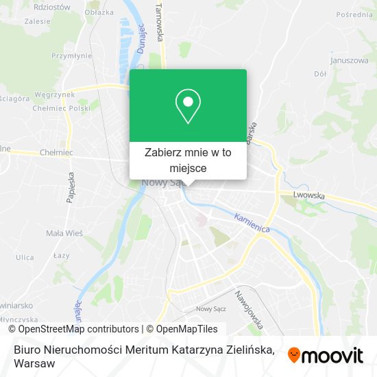 Mapa Biuro Nieruchomości Meritum Katarzyna Zielińska