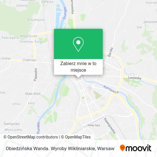 Mapa Obiedzińska Wanda. Wyroby Wikliniarskie