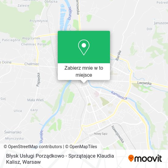 Mapa Błysk Usługi Porządkowo - Sprzątające Klaudia Kalisz