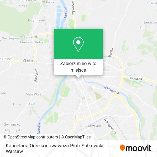 Mapa Kancelaria Odszkodowawcza Piotr Sułkowski