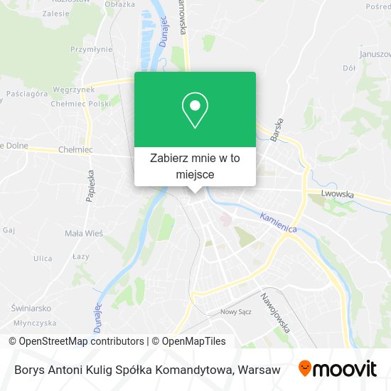 Mapa Borys Antoni Kulig Spółka Komandytowa