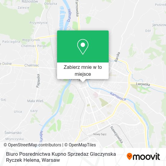 Mapa Biuro Posrednictwa Kupno Sprzedaz Glaczynska Ryczek Helena