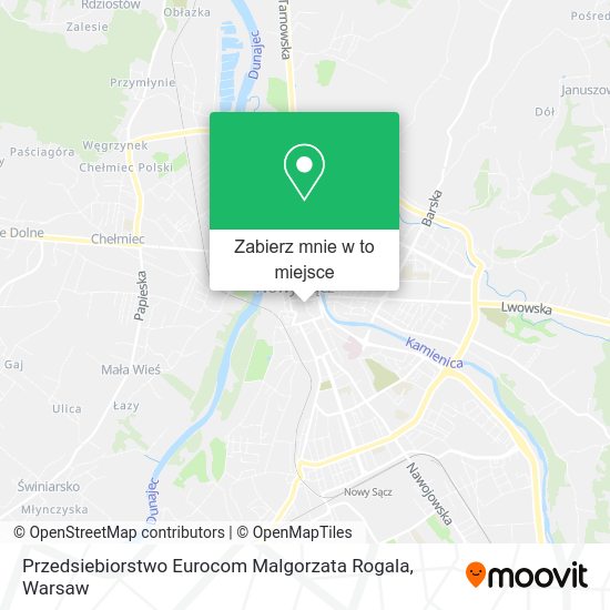 Mapa Przedsiebiorstwo Eurocom Malgorzata Rogala