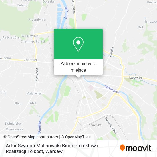 Mapa Artur Szymon Malinowski Biuro Projektów i Realizacji Telbest