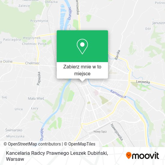 Mapa Kancelaria Radcy Prawnego Leszek Dubiński