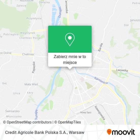 Mapa Credit Agricole Bank Polska S.A.