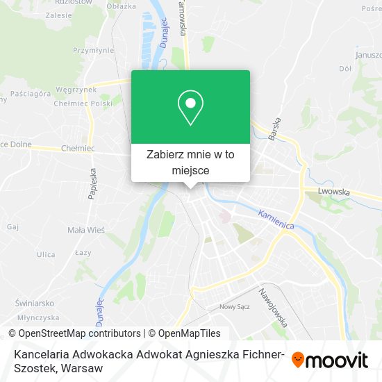 Mapa Kancelaria Adwokacka Adwokat Agnieszka Fichner-Szostek