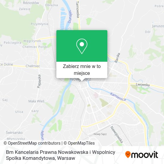 Mapa Bm Kancelaria Prawna Nowakowska i Wspolnicy Spolka Komandytowa