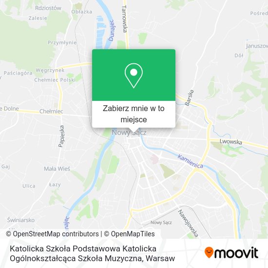 Mapa Katolicka Szkoła Podstawowa Katolicka Ogólnokształcąca Szkoła Muzyczna