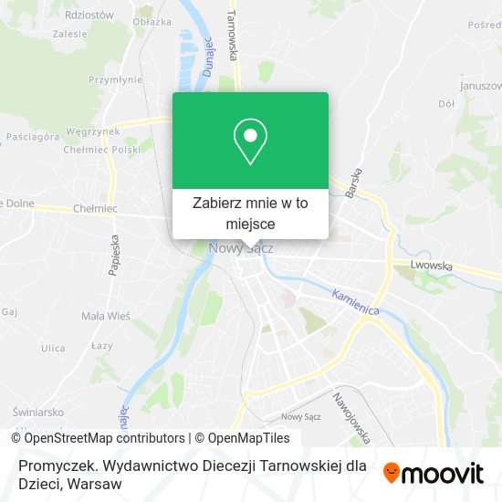 Mapa Promyczek. Wydawnictwo Diecezji Tarnowskiej dla Dzieci