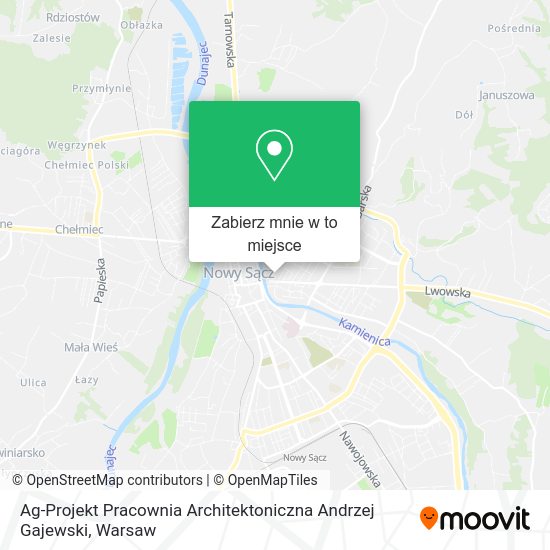 Mapa Ag-Projekt Pracownia Architektoniczna Andrzej Gajewski