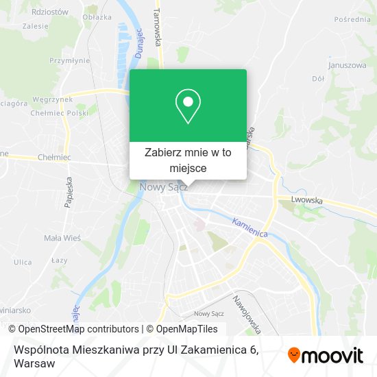 Mapa Wspólnota Mieszkaniwa przy Ul Zakamienica 6