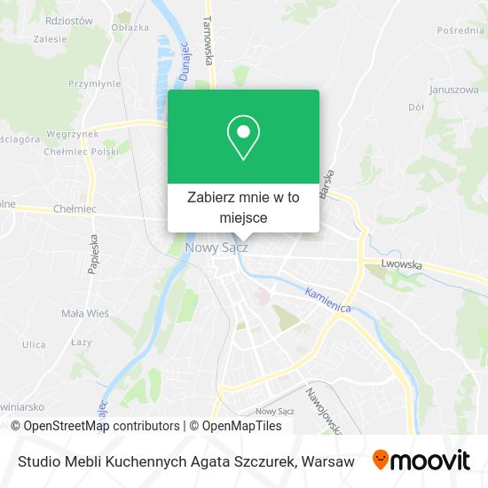 Mapa Studio Mebli Kuchennych Agata Szczurek