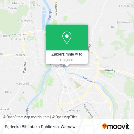 Mapa Sądecka Biblioteka Publiczna