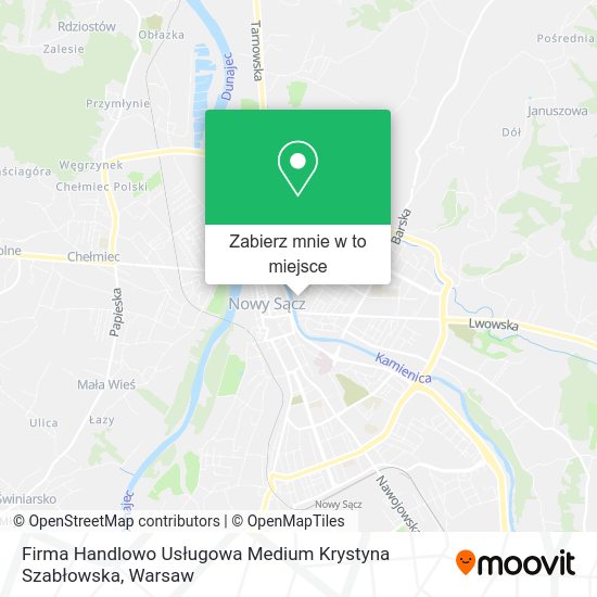 Mapa Firma Handlowo Usługowa Medium Krystyna Szabłowska