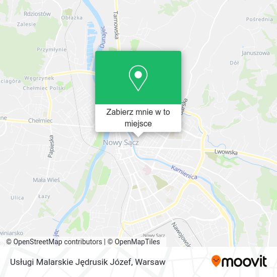 Mapa Usługi Malarskie Jędrusik Józef