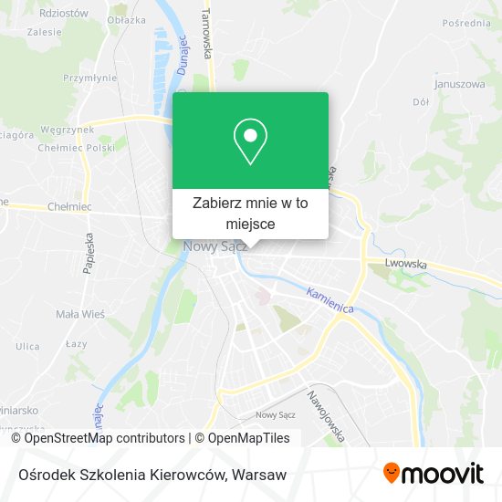 Mapa Ośrodek Szkolenia Kierowców