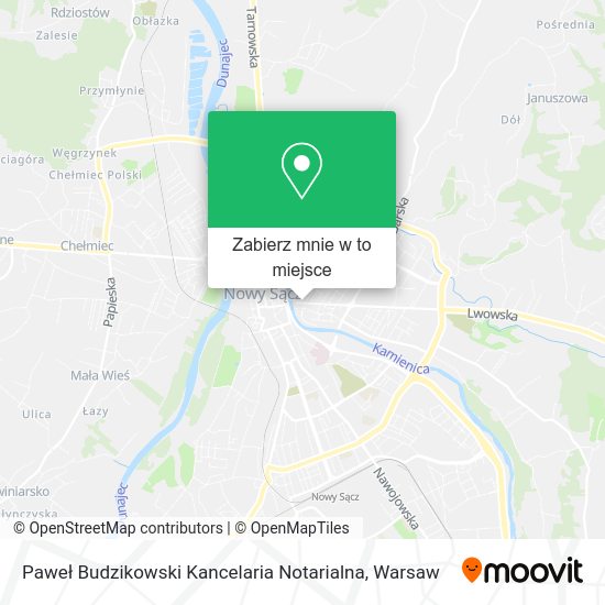 Mapa Paweł Budzikowski Kancelaria Notarialna