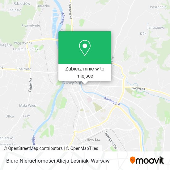 Mapa Biuro Nieruchomości Alicja Leśniak