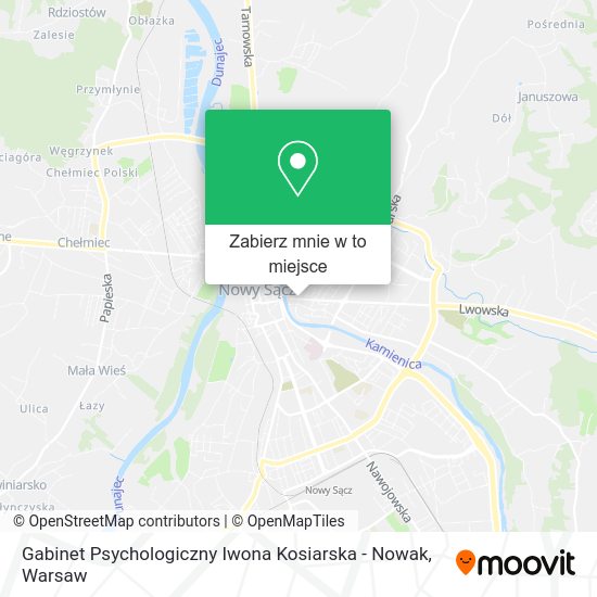 Mapa Gabinet Psychologiczny Iwona Kosiarska - Nowak