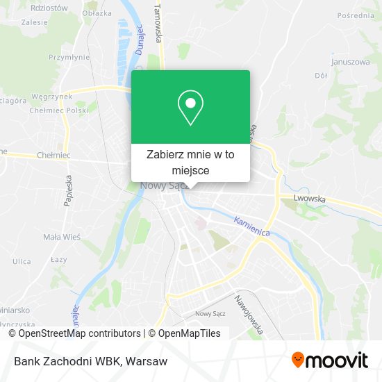 Mapa Bank Zachodni WBK