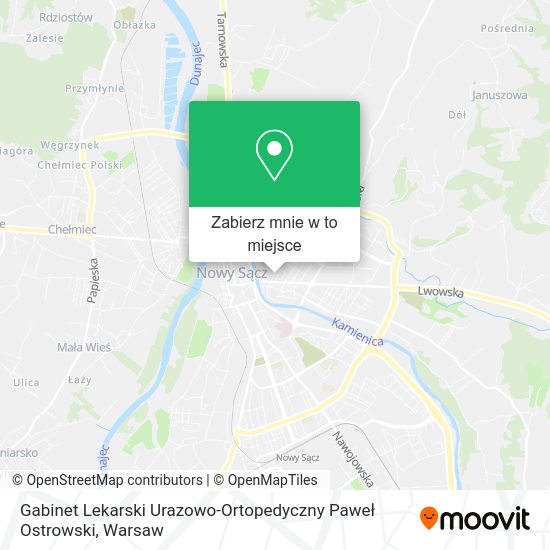 Mapa Gabinet Lekarski Urazowo-Ortopedyczny Paweł Ostrowski