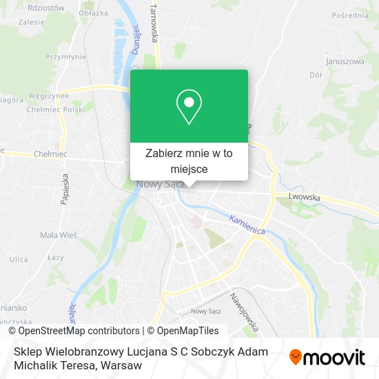 Mapa Sklep Wielobranzowy Lucjana S C Sobczyk Adam Michalik Teresa