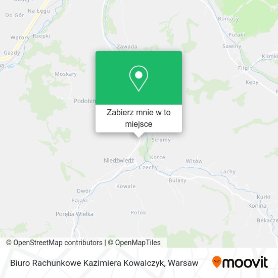 Mapa Biuro Rachunkowe Kazimiera Kowalczyk