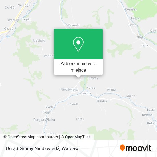 Mapa Urząd Gminy Niedźwiedź