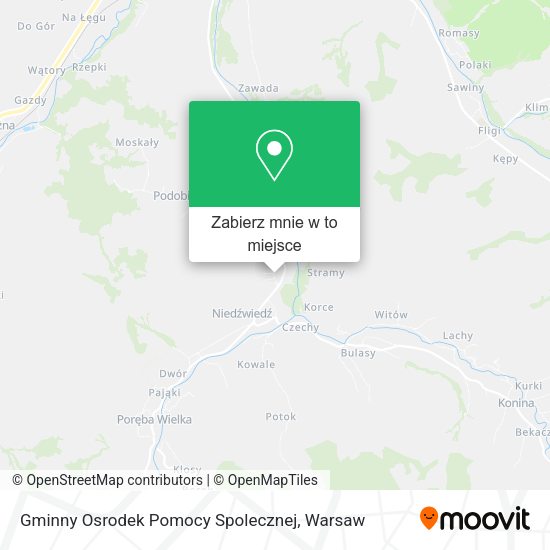 Mapa Gminny Osrodek Pomocy Spolecznej