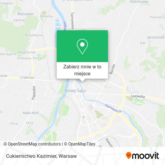 Mapa Cukiernictwo Kazimier