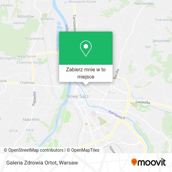 Mapa Galeria Zdrowia Ortot