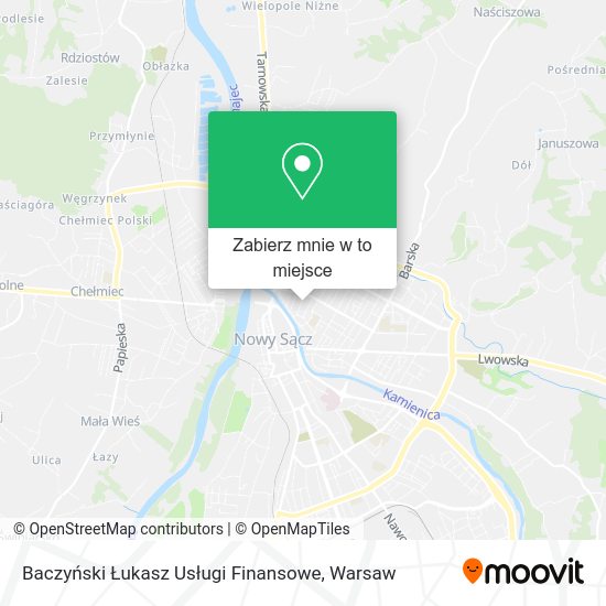 Mapa Baczyński Łukasz Usługi Finansowe