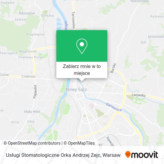 Mapa Usługi Stomatologiczne Orka Andrzej Zejc