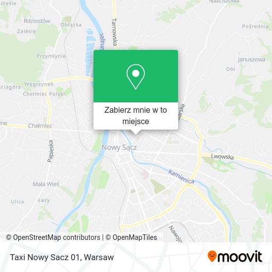 Mapa Taxi Nowy Sacz 01