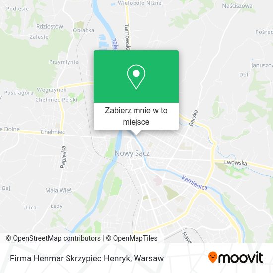 Mapa Firma Henmar Skrzypiec Henryk