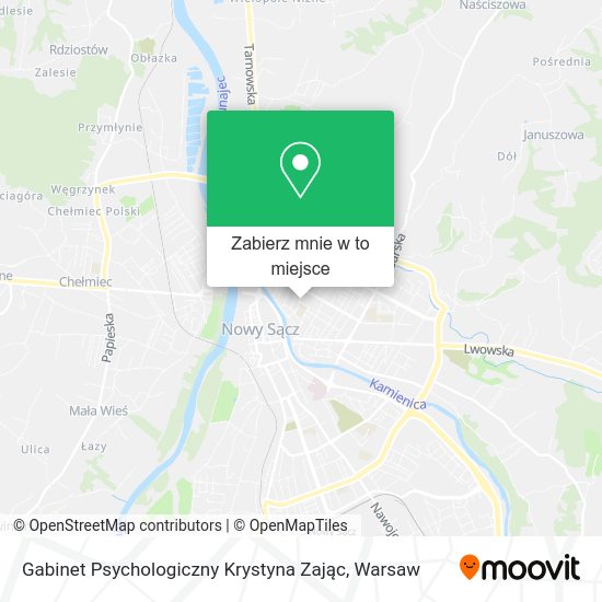 Mapa Gabinet Psychologiczny Krystyna Zając