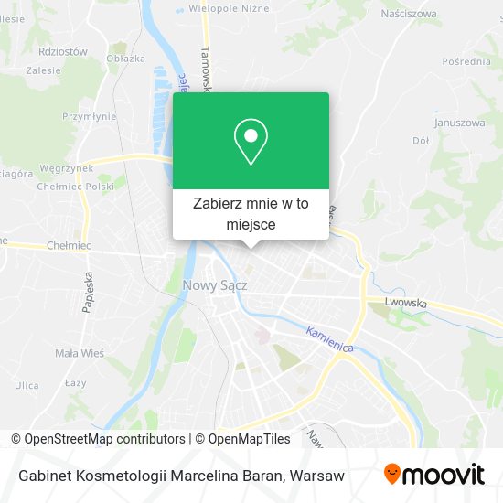 Mapa Gabinet Kosmetologii Marcelina Baran