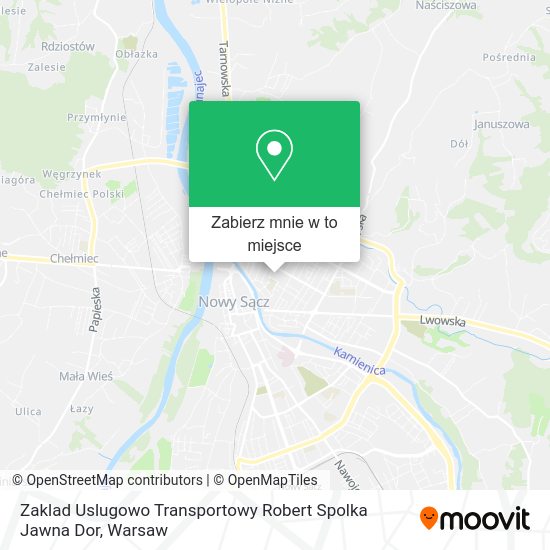 Mapa Zaklad Uslugowo Transportowy Robert Spolka Jawna Dor