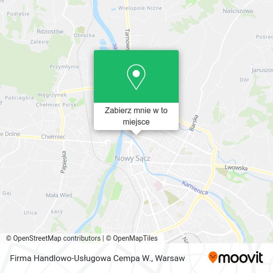 Mapa Firma Handlowo-Usługowa Cempa W.