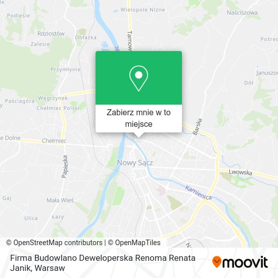 Mapa Firma Budowlano Deweloperska Renoma Renata Janik