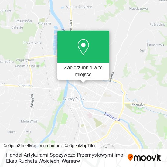 Mapa Handel Artykułami Spożywczo Przemysłowymi Imp Eksp Ruchała Wojciech