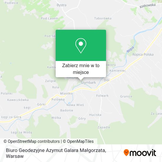 Mapa Biuro Geodezyjne Azymut Galara Małgorzata