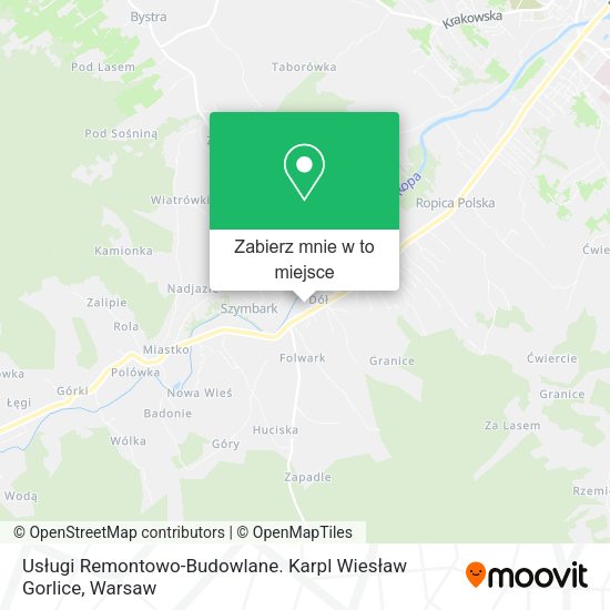 Mapa Usługi Remontowo-Budowlane. Karpl Wiesław Gorlice