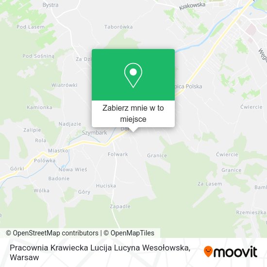 Mapa Pracownia Krawiecka Lucija Lucyna Wesołowska