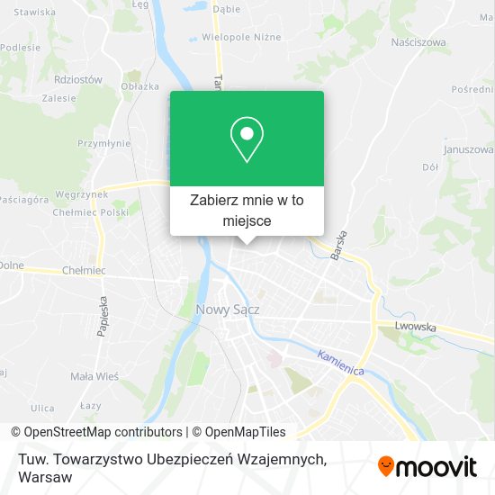 Mapa Tuw. Towarzystwo Ubezpieczeń Wzajemnych