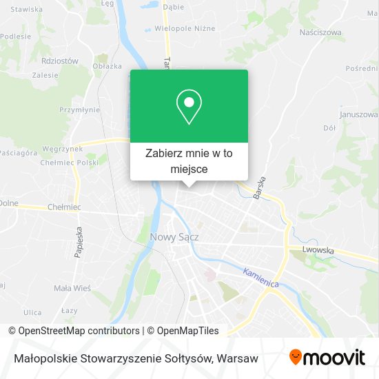 Mapa Małopolskie Stowarzyszenie Sołtysów