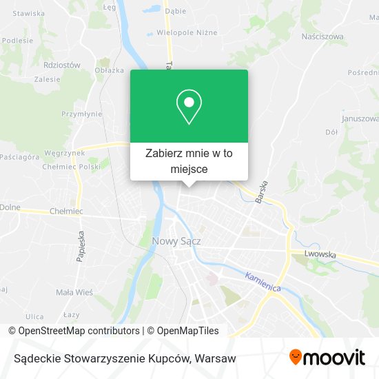 Mapa Sądeckie Stowarzyszenie Kupców