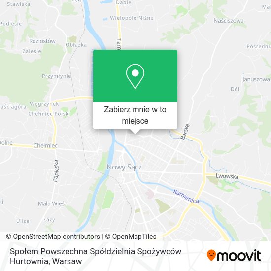 Mapa Społem Powszechna Spółdzielnia Spożywców Hurtownia