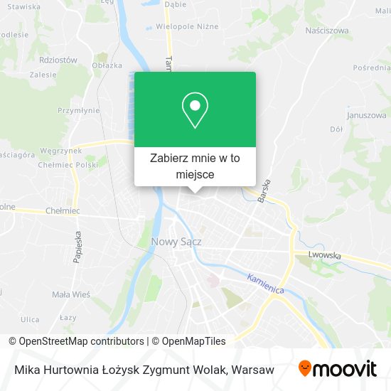 Mapa Mika Hurtownia Łożysk Zygmunt Wolak